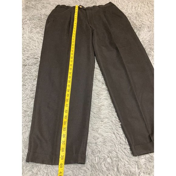 Cubavera Mens Dress Pants 36X30 Pleated Front Formal Straight Fit Black Trousers - Picture 9 of 11